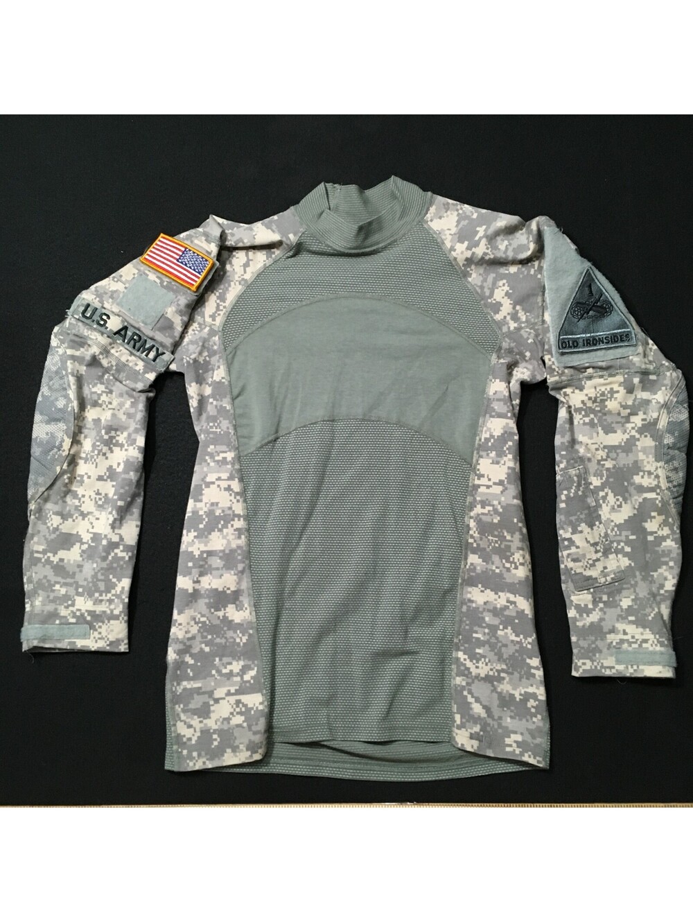 Army Combat Shirt Massif Mountain Gear old ironside patches ACU Digital Camo